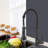 Led Kitchen Faucet With Pull Down Sprayer, Single Handle Single Lever Kitchen Sink Faucet 