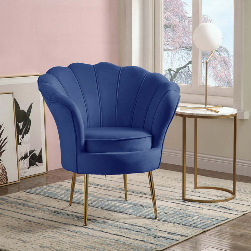 Fauteuil d'appoint Angelica Blue Velvet