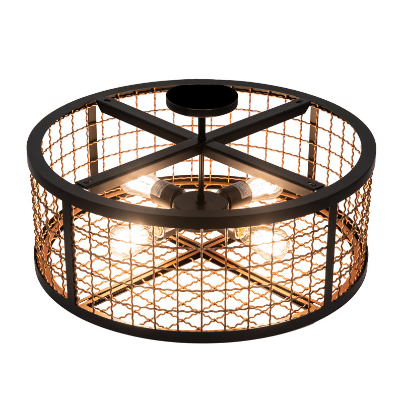Jesenof 4 - Light Semi Flush Mount, 12" H x 24" W x 24" D