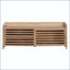 Banc de rangement patiné avec coussin et rangement caché-133331818