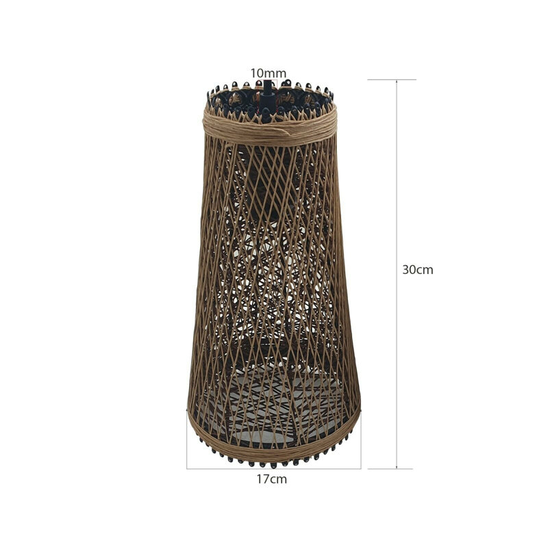 76.2cm H Metal Novelty Lamp Shade ( Uno ) in Brown