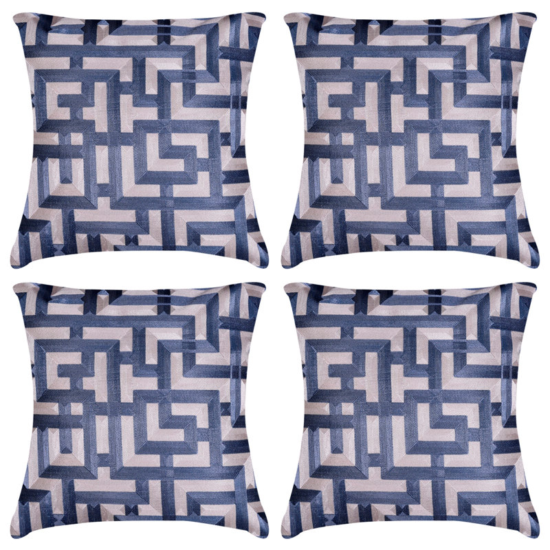 Housses de coussin brodées pour l'intérieur et l'extérieur - Ensemble de coussins en lin scandinave, décoration de Noël, 20 x 20 pouces