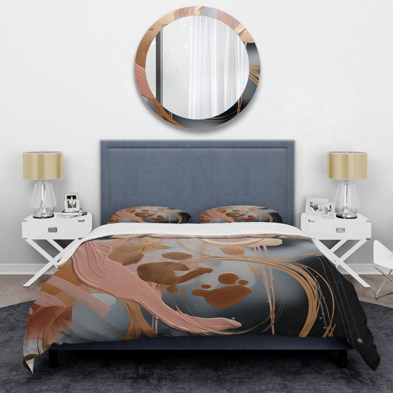 Ensemble de housse de couette Abstract Abstract, Housse de couette pour très grand lit et 2 très