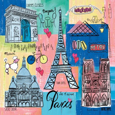Global Travel II - Wrapped Canvas Painting