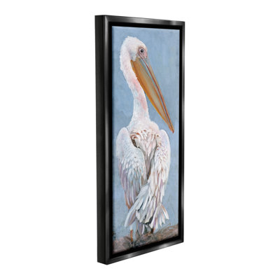«Pelican From Back View Floater Frame» par Steller Design Studio sur toile