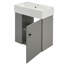 Meuble-lavabo flottant moderne de 21,6 po avec lavabo en céramique, combinant design élégant et rangement pratique pour les salles de bain contemporaines-783843718