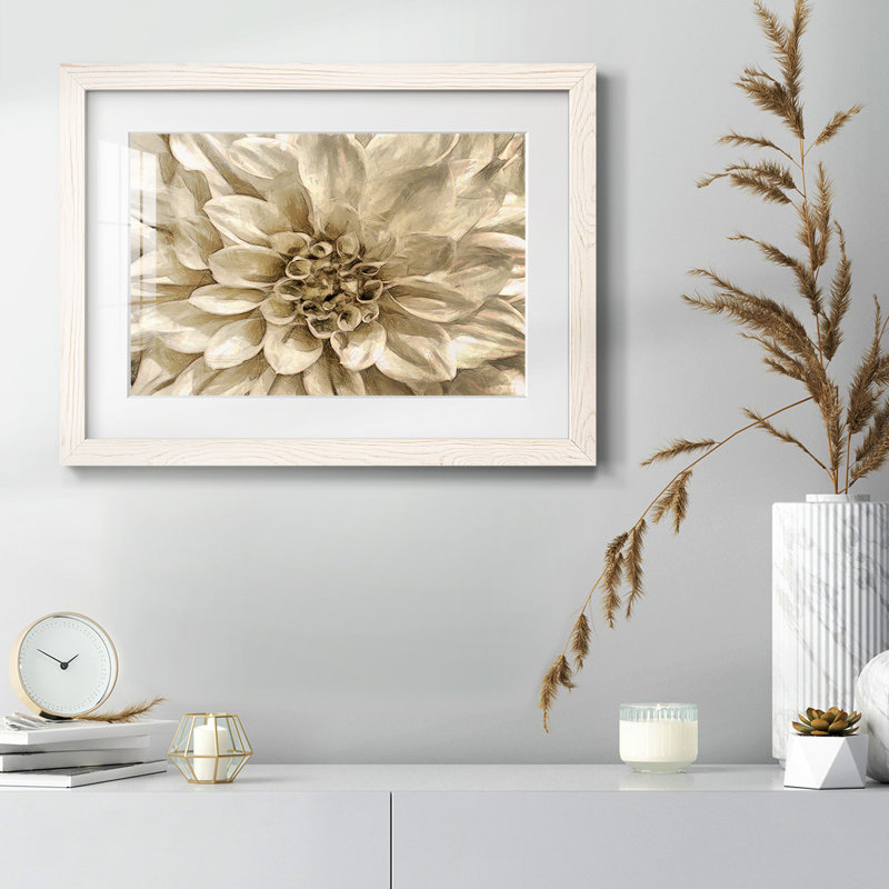 Fleur murale neutre I, Blanc