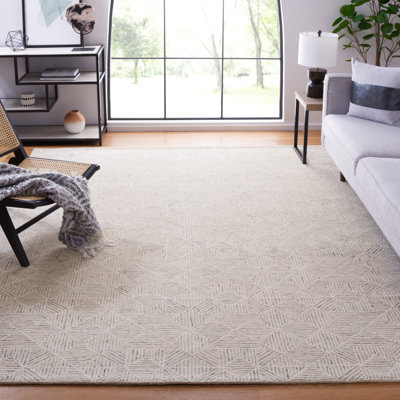 Geometric Wool Hand Tufted Area Rug
