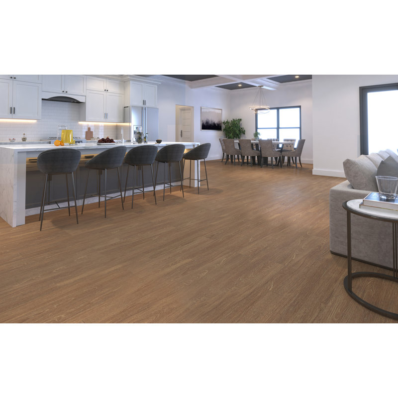 0.1mm Thick 6'' W x 48'' L Vinyl Plank, Brown