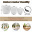 3 pots de fleurs ronds pour l'extérieur MGO, pots de fleurs texturés légers avec trou de drainage pour patio-409763055