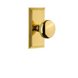Grandeur Carré Plate Single Dummy with Fifth Avenue Door Knob