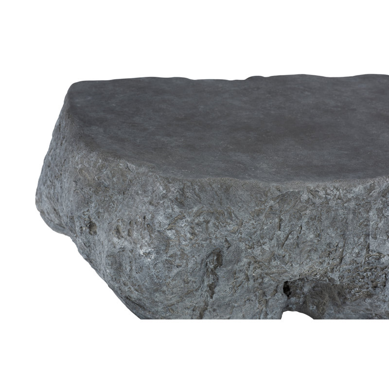 Quarry Abstract Coffee Table, Charcoal Stone