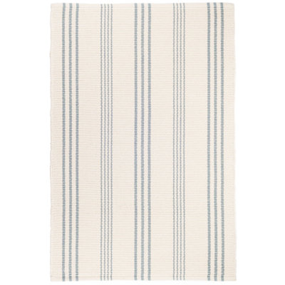 Swedish Stripe Handwoven Cotton Rug