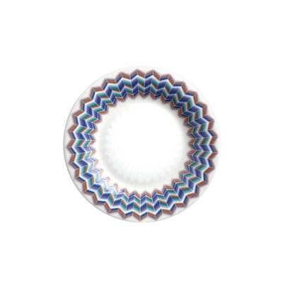 Missoni - Assiette à pain et à beurre Zig Zag Jarris 148, ensemble de 2 pièces Diam. 6 po