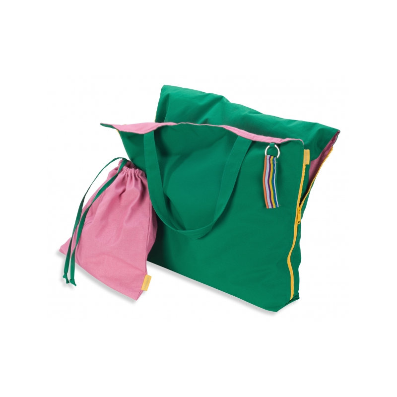Hhooboz Garden Chair Cushion, Emerald/Green/Pink