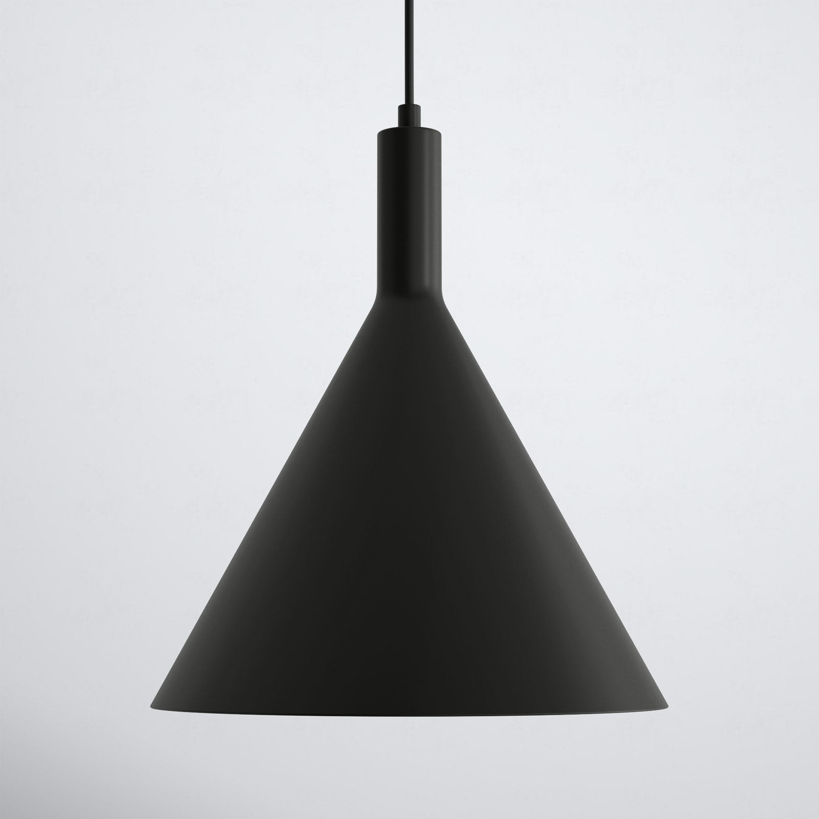 Laroche Dimmable Dome Single Light Pendant, 14.5" H x 12" W x 12" D, Matte Black