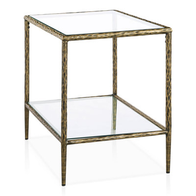 Lalia Modern Hammered Metal 3-Piece Bedroom Set
