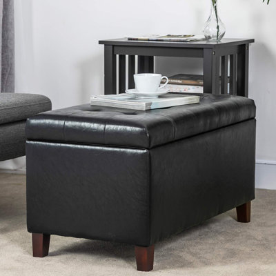 Michale Faux Leather Ottoman