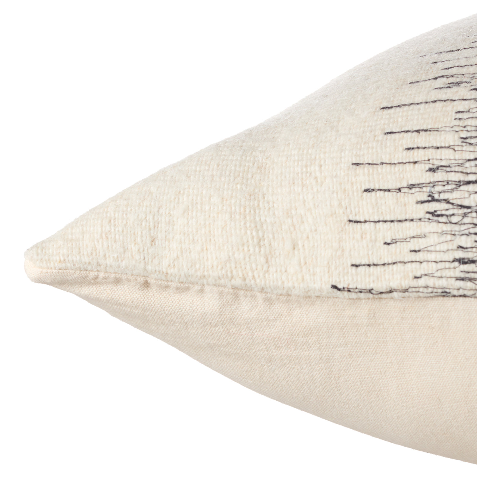 Gowan Handmade Ombre Lumbar Pillow, Down, White, Square 24"