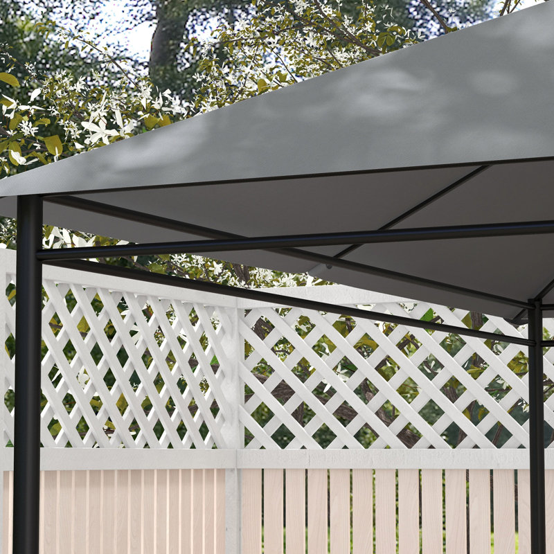 Gazebo Canopy Replacement, Outdoor Gazebo Cover Top Roof Replacement With Vents And Drain Holes, (TOP COVER ONLY), Gray