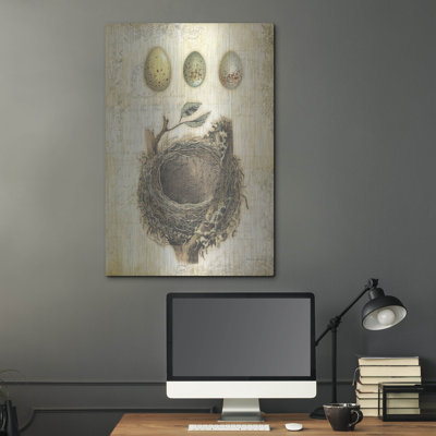 Winston Porter «Spring Nids 1» par Katie pertiet, art mural en métal, 24 po x 36 po