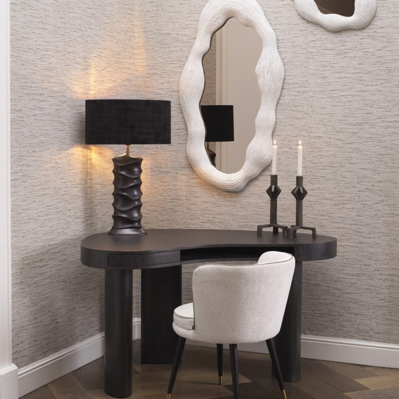 Genta Asymmetrical Fiber Resin Wall Mirror