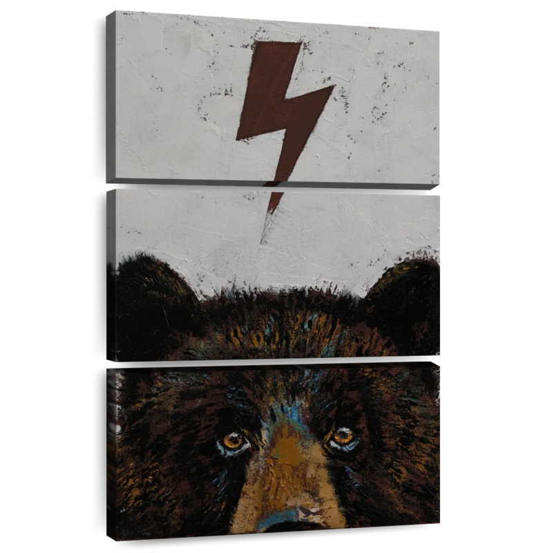 Brampt Bear Lighting Bolt, 38" H x 24" W