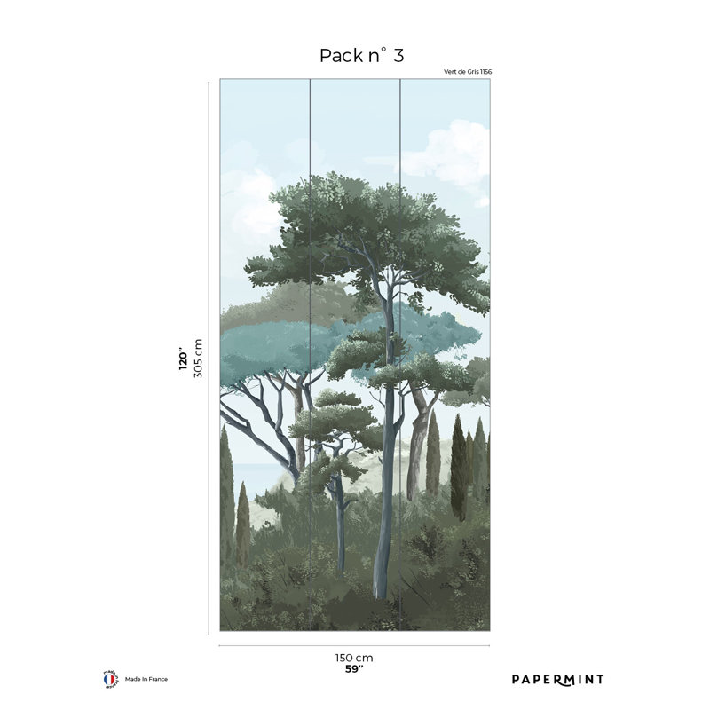 French Riviera Pack 3 Argenta, Paquet de 3, Gris