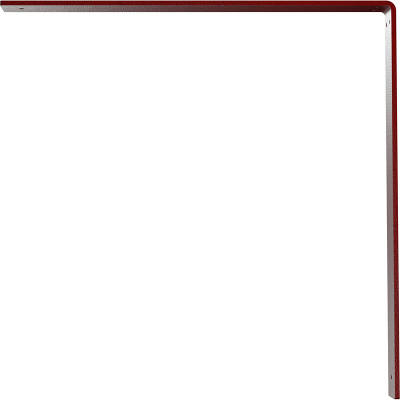 2"W x 20"D x 20"H Hamilton Steel Bracket, Hammered Bright Red, Hammered Bright Red, 20" H x 2" W x 20" D