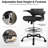 Jhael Ergonomic Mesh Drafting Chair with Flip-Up Arms - Swivel Rolling Home Office Chair for Architects-1995306394