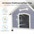 33''  Wood Dog House Wooden Dog Polymer Reinforced Weatherproofing Roofing Resistant Kennel for Outdoor-580726947