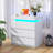 Nightstand With Charging Station And LED Lights-359598220