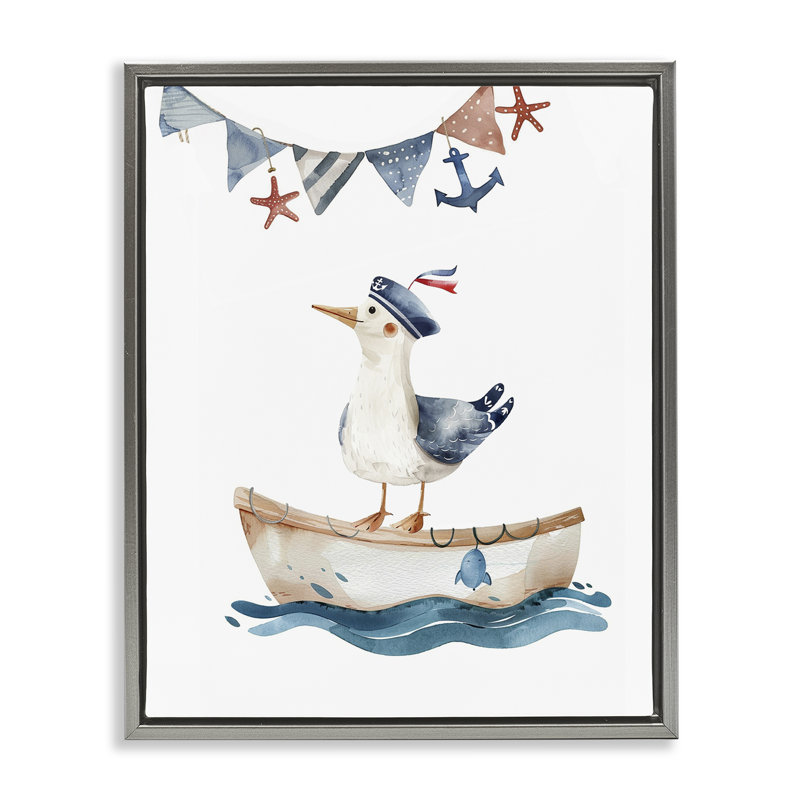  «Mignon», art mural sur toile flottante, par LSR Design Studio, H 21 po x l 17 po, Cadre flottant gris lustré