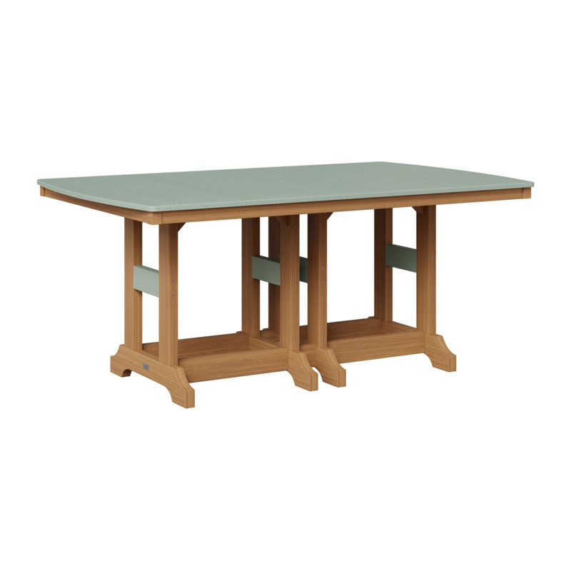 Table de bar rectangulaire Berlin Garden Garden Classic, Écume de mer, écume de mer, H 39,5 po x l 72 po x P 44 po