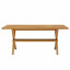 Table de salle à manger 71 po × 35,4 po en bois aggloméré épissé, support en X en métal peint par pulvérisation, table de restaurant Modern Home pour 6 à 8 personnes-892605317