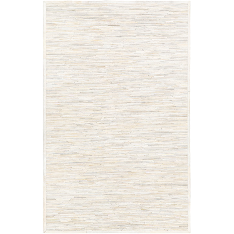Trevon Leather Geometric Indoor Rug