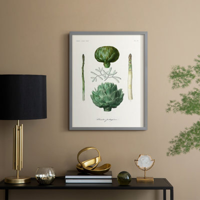 Reproduction encadrée de fruits et légumes II - bois massif