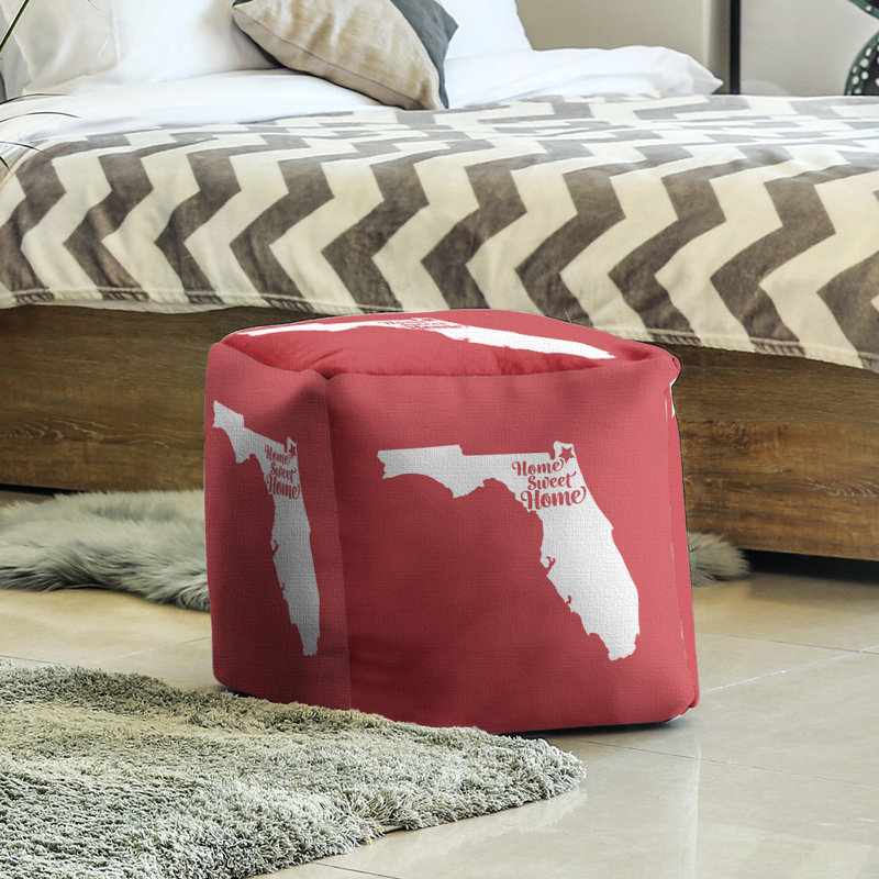 Repose-pieds à cubes jacksonville the home, Rouge