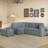 Versatile L-Shape Sleeper Sectional Sofa With Storage Ottoman And USB Charging For Modern Living Spaces