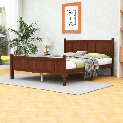 Base de lit plateforme avec tête de lit