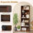 70" Tall 6-tier Bookcase With 6 Open Shelves Anti-toppling Kits For Living Room-1555305682