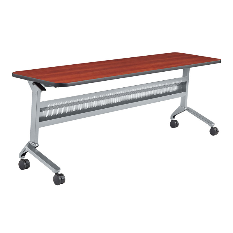 Table de formation Flip-N-Go rectangulaire, LPL, Noir, noir, noir, noir, Cerise Biltmore, H 29 po x L 60 po x l 24 po