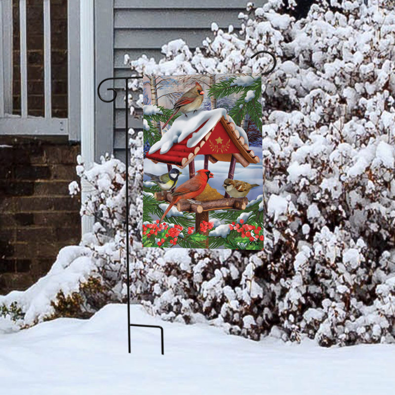 Drapeau de jardin d'hiver rassemblé