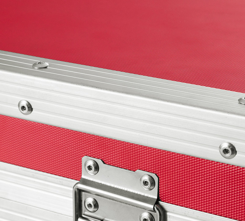 Manufactured Wood Camp Trunk / Footlocker, Cherry Red