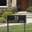 Egg and Dart 2-Line Lawn Address Sign-775807273-775807270