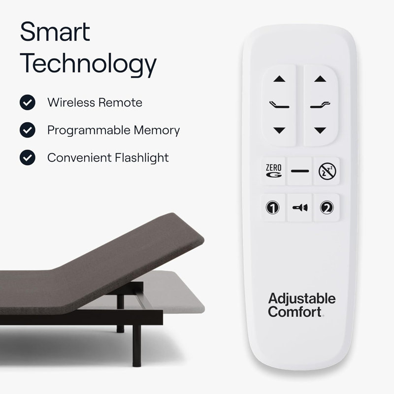 Adjustable Base - Twin XL - Head & Foot Incline - Wireless Remote with Memory