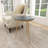 Erhart Ceramic Side End Accent Table with Black Marble Top