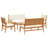 vidaXL Garden Sofa Set 5 pcs Brown Solid Acacia Wood-1364050919