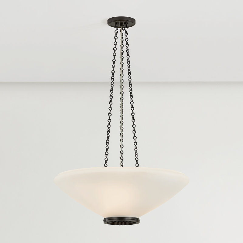 Awosting Pendant in Aged Brass, Bronze, 8.25" H x 22" W x 22" D