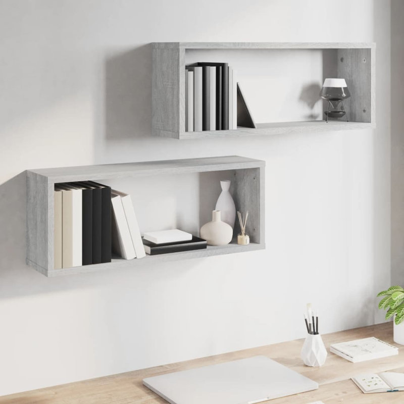 Losey 2 Piece Square, Grey, 60 x 15 x 23 Cm